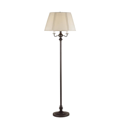 Bronze 4-Light Floor Lamp w/ Shade