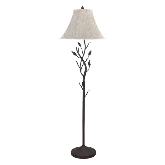 Grey Floor Lamp w/ Shade