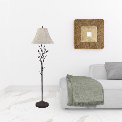 Grey Floor Lamp w/ Shade
