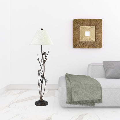 Rusted Floor Lamp w/ Shade