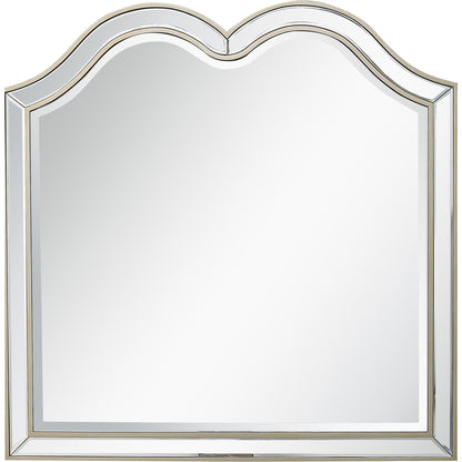 Champagne Novelty Accent Wood Mirror