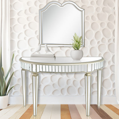 Champagne Novelty Accent Wood Mirror