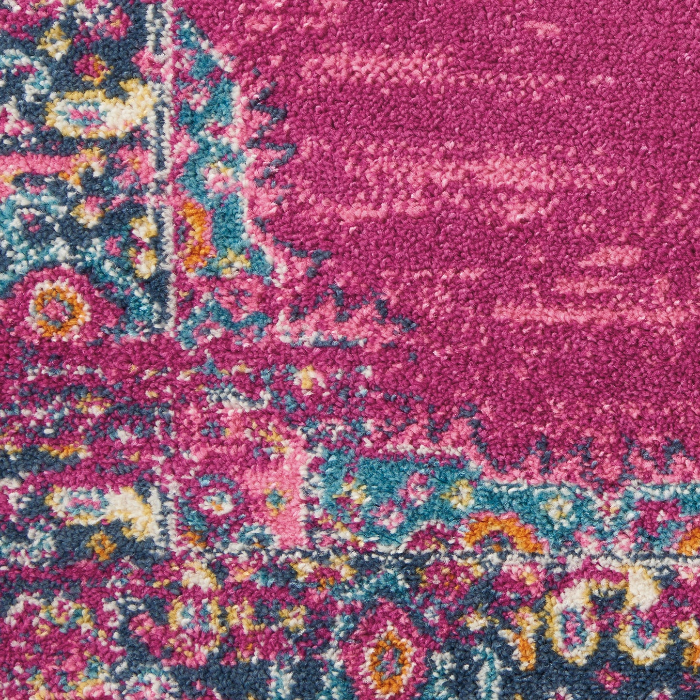 12 x 15 Blue Moroccan Power Loom Distressed Rug