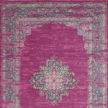 12 x 15 Blue Moroccan Power Loom Distressed Rug