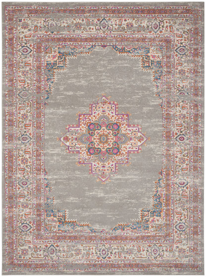 12 x 15 Blue Moroccan Power Loom Distressed Rug