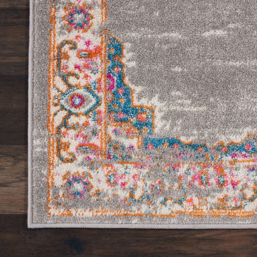 12 x 15 Blue Moroccan Power Loom Distressed Rug