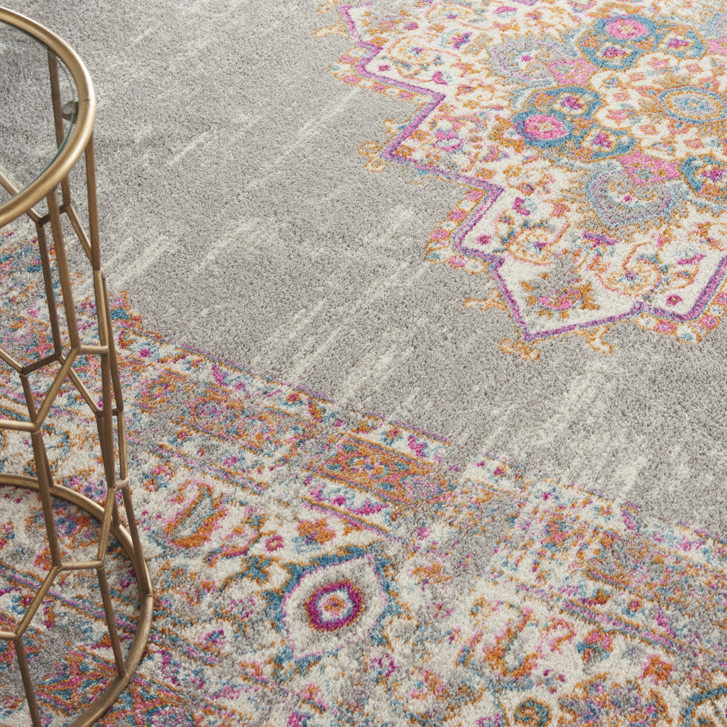12 x 15 Blue Moroccan Power Loom Distressed Rug