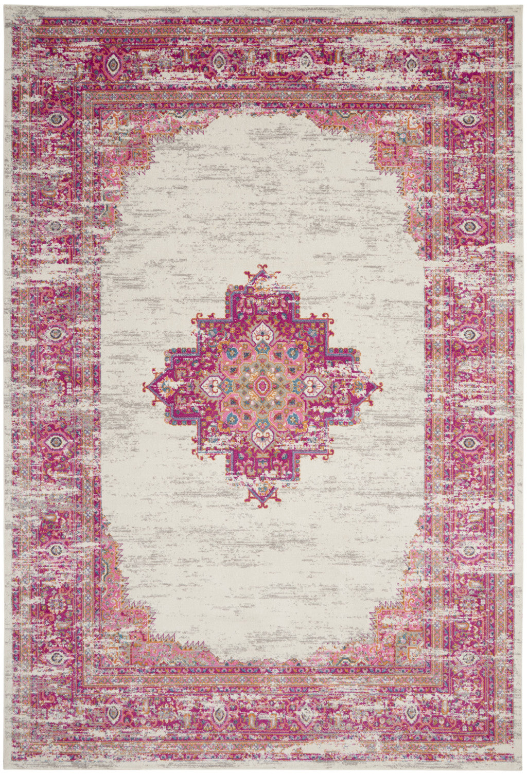 12 x 15 Blue Moroccan Power Loom Distressed Rug