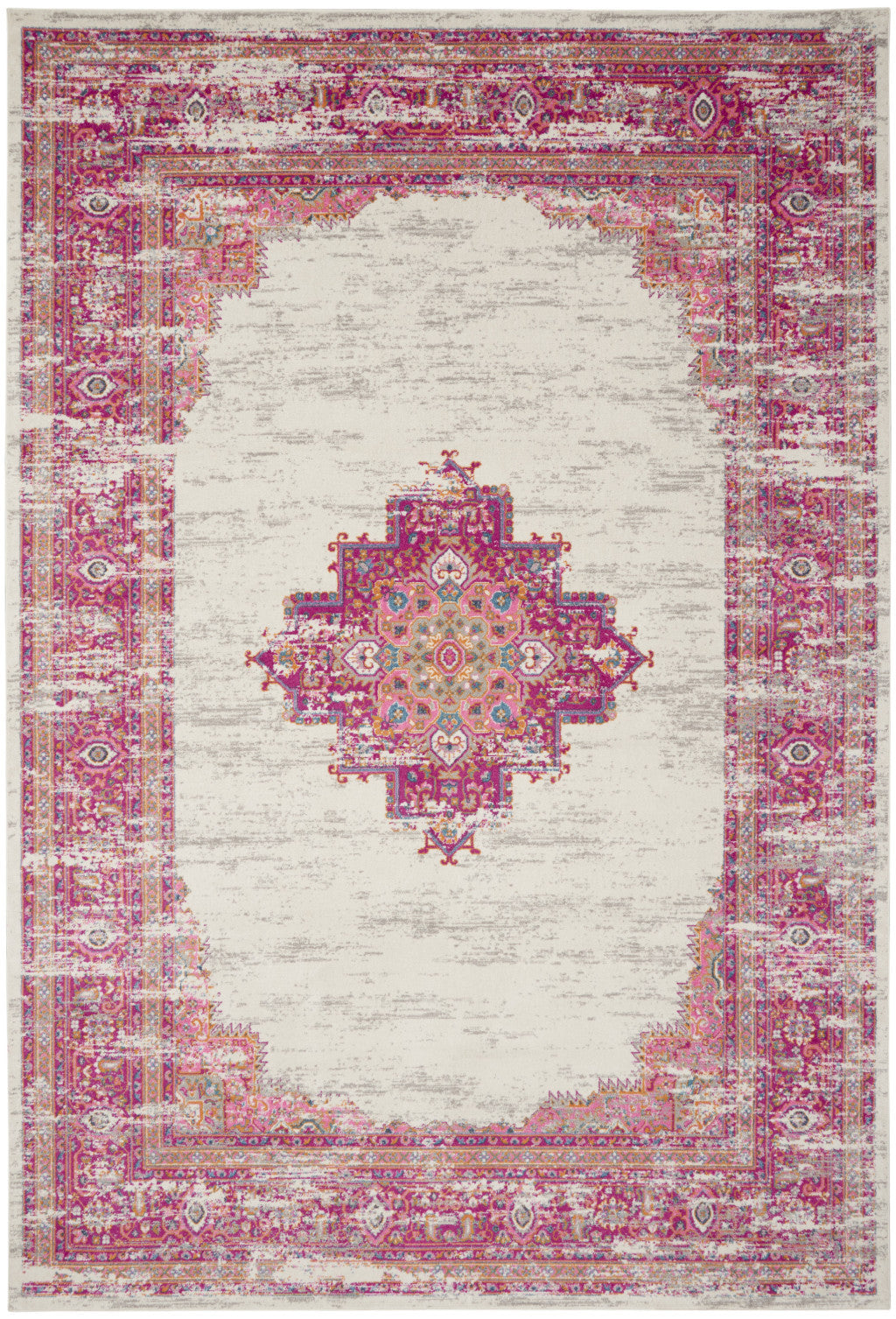 12 x 15 Blue Moroccan Power Loom Distressed Rug
