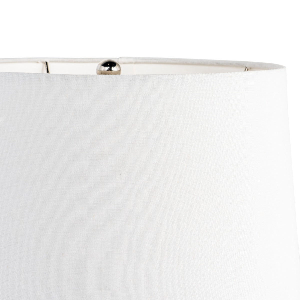 White & Gold Mercury Glass Table Lamp w/ Shade
