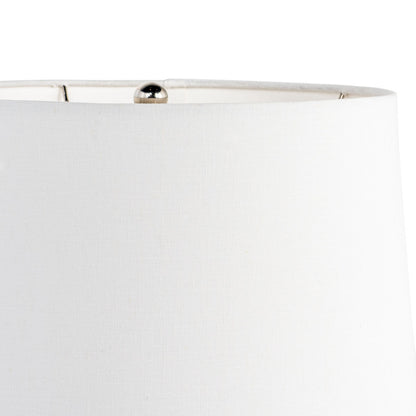 White & Gold Mercury Glass Table Lamp w/ Shade
