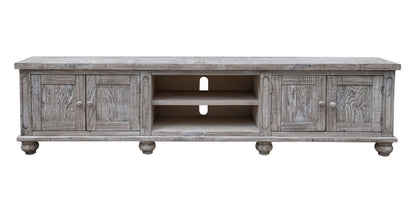 Desert Sand Solid Wood Distressed Media Console