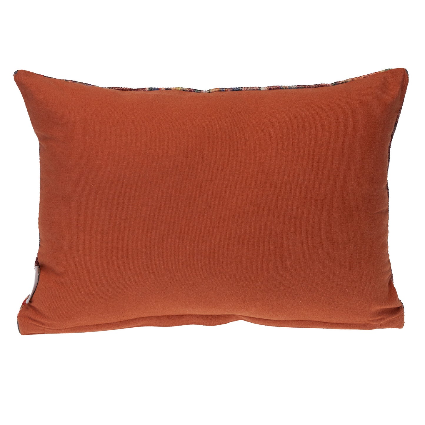 Blue & Red Damask Cotton Pillow