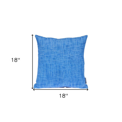 Blue Weave Cotton Pillow