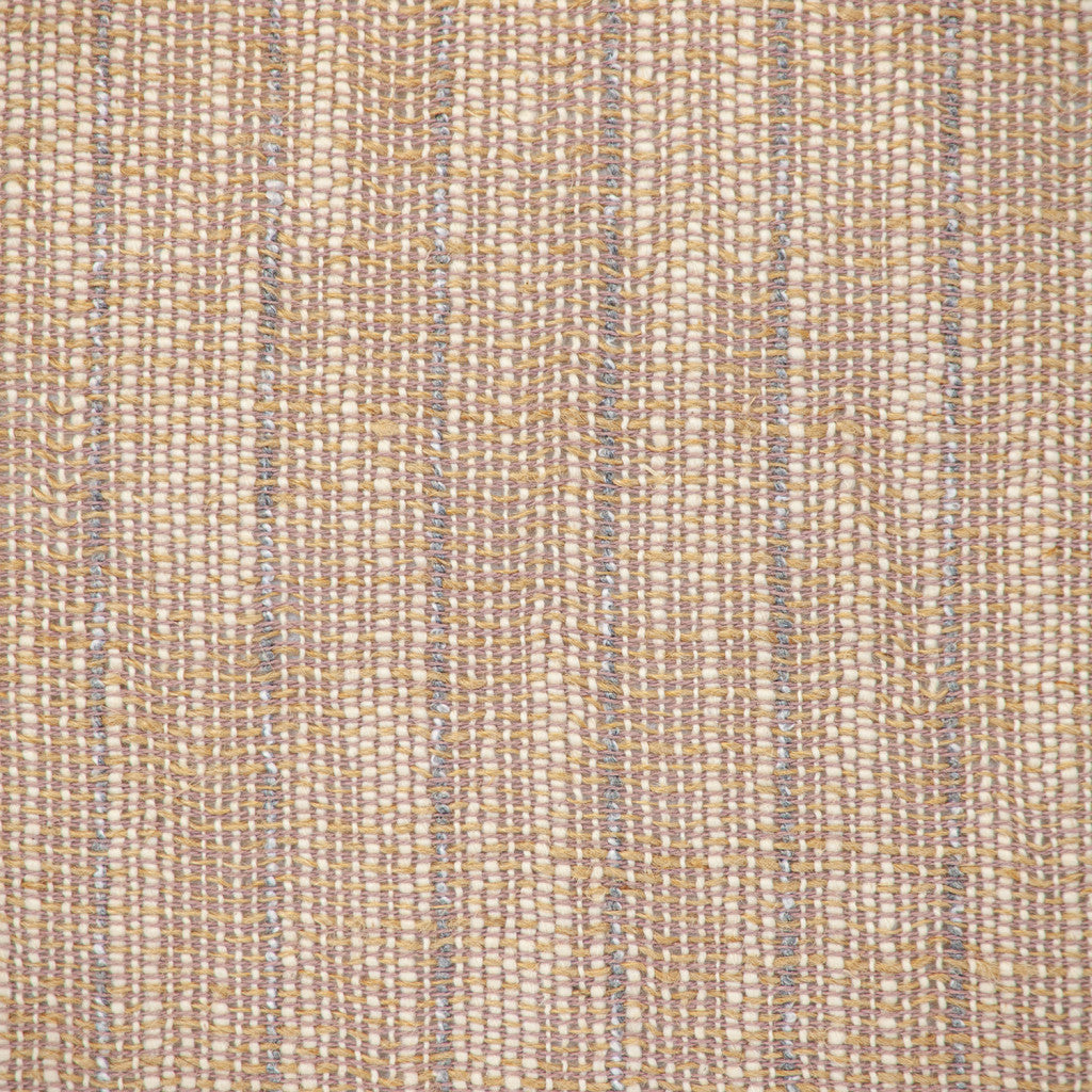 Brown & White Striped Cotton Pillow w/ Tassels