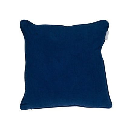 Blue & White Geometric Cotton Pillow