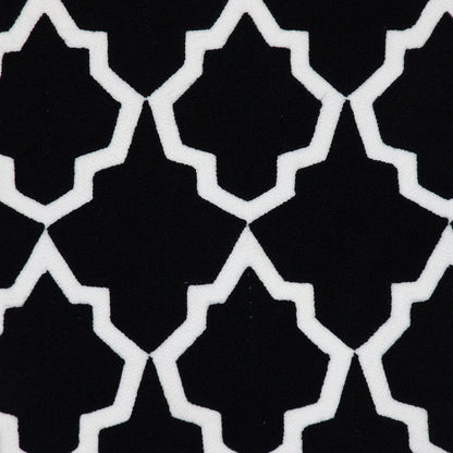 Black & White Geometric Cotton Pillow