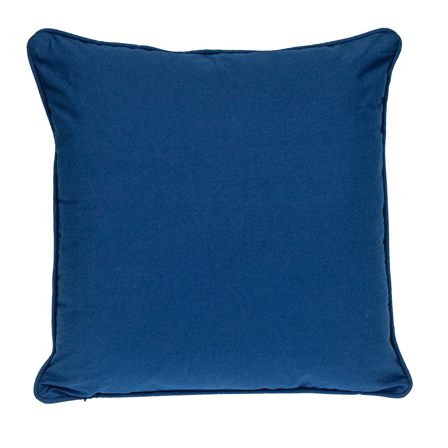 Blue Geometric Cotton Pillow