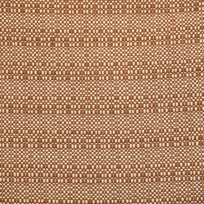 Brown & White Striped Cotton Pillow w/ Fringe