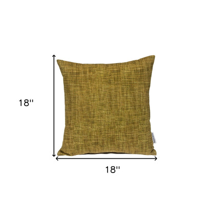 Green Weave Cotton Pillow