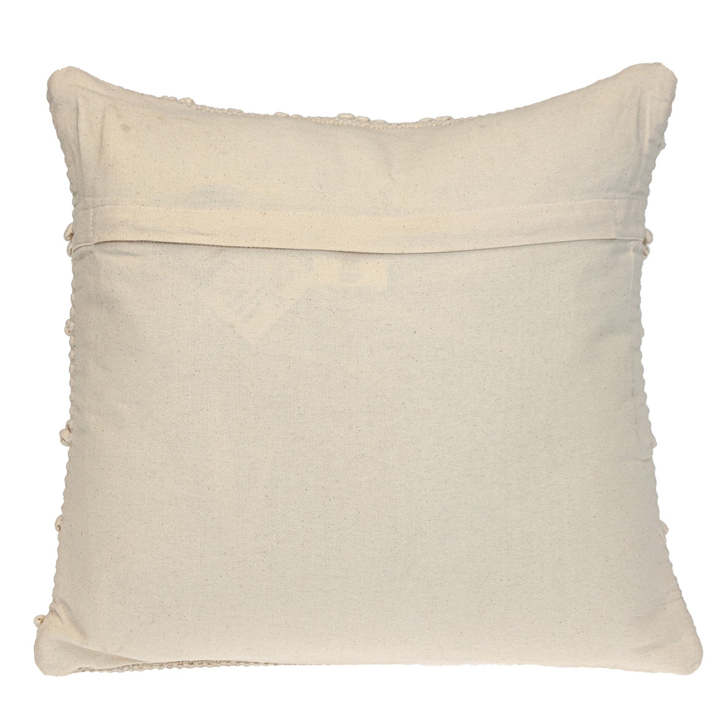 Off White Geometric Cotton Pillow