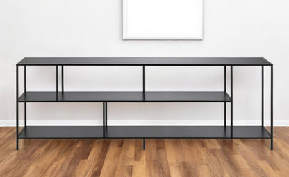 Black Metal Media Console