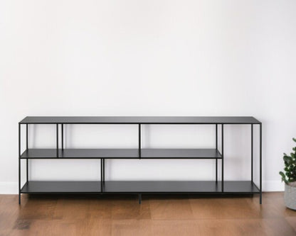 Black Metal Media Console