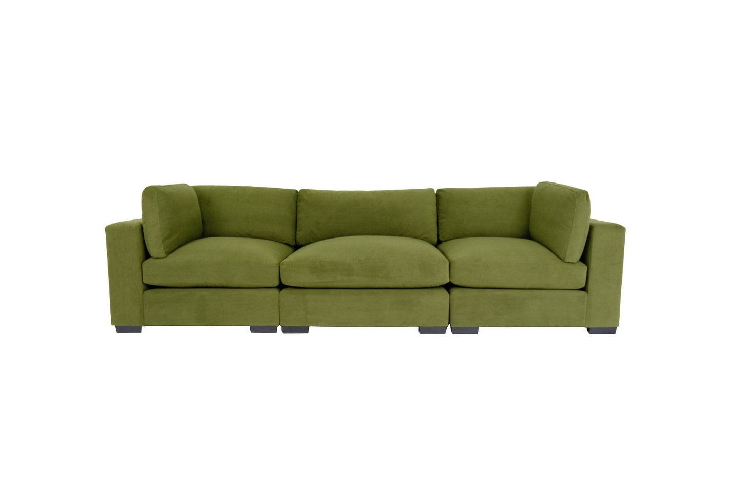Moss Green Polyester Sofa
