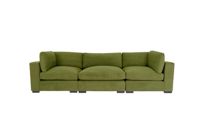 Moss Green Polyester Sofa