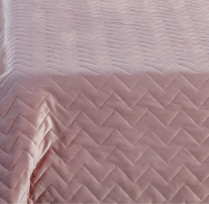 Blush Quilted Weighted Twin Blanket