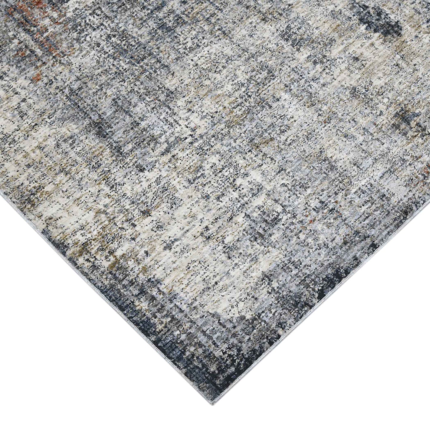 8 x 10 Gray & Ivory Power Loom Rug