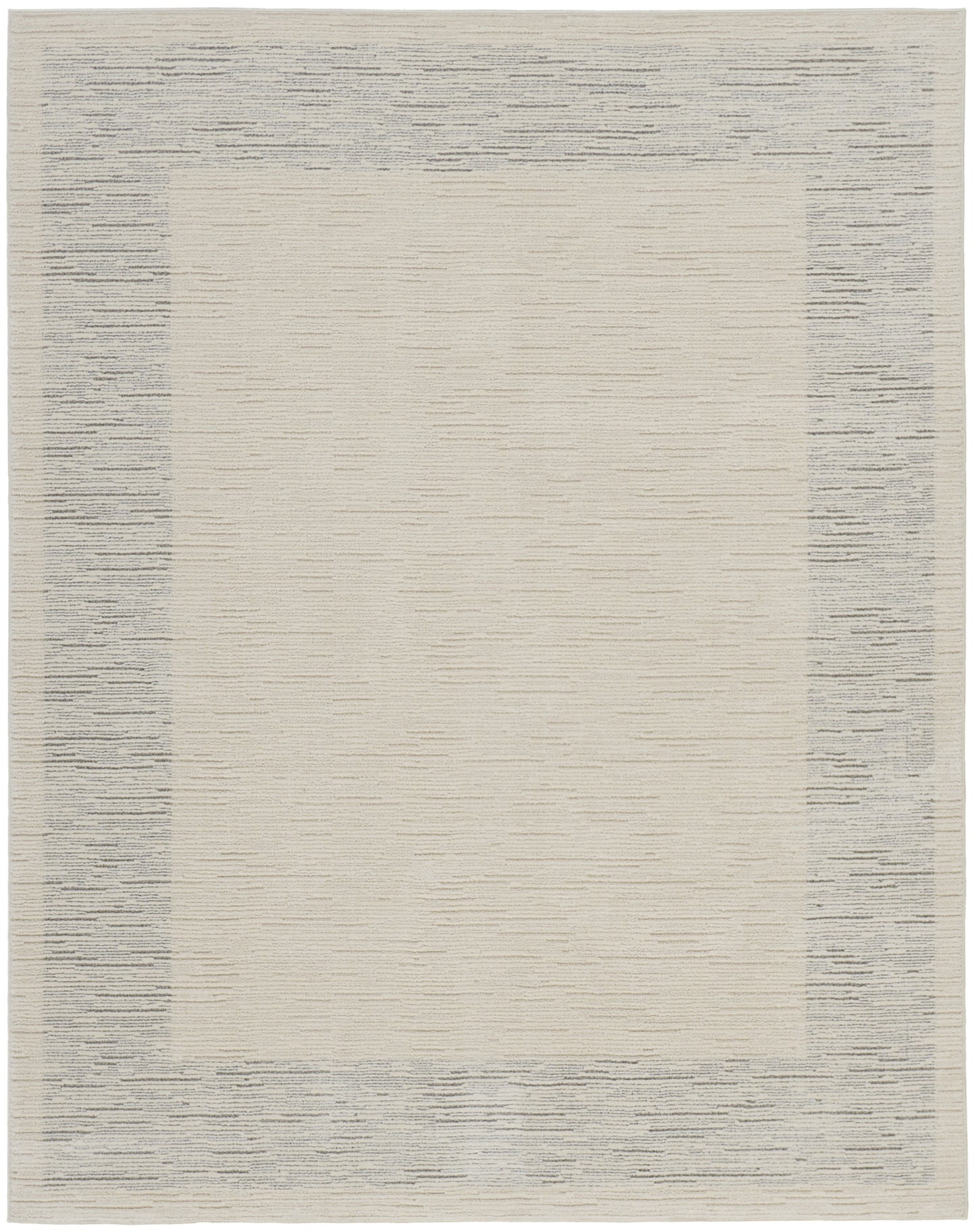 8 x 10 Ivory & Gray Power Loom Rug