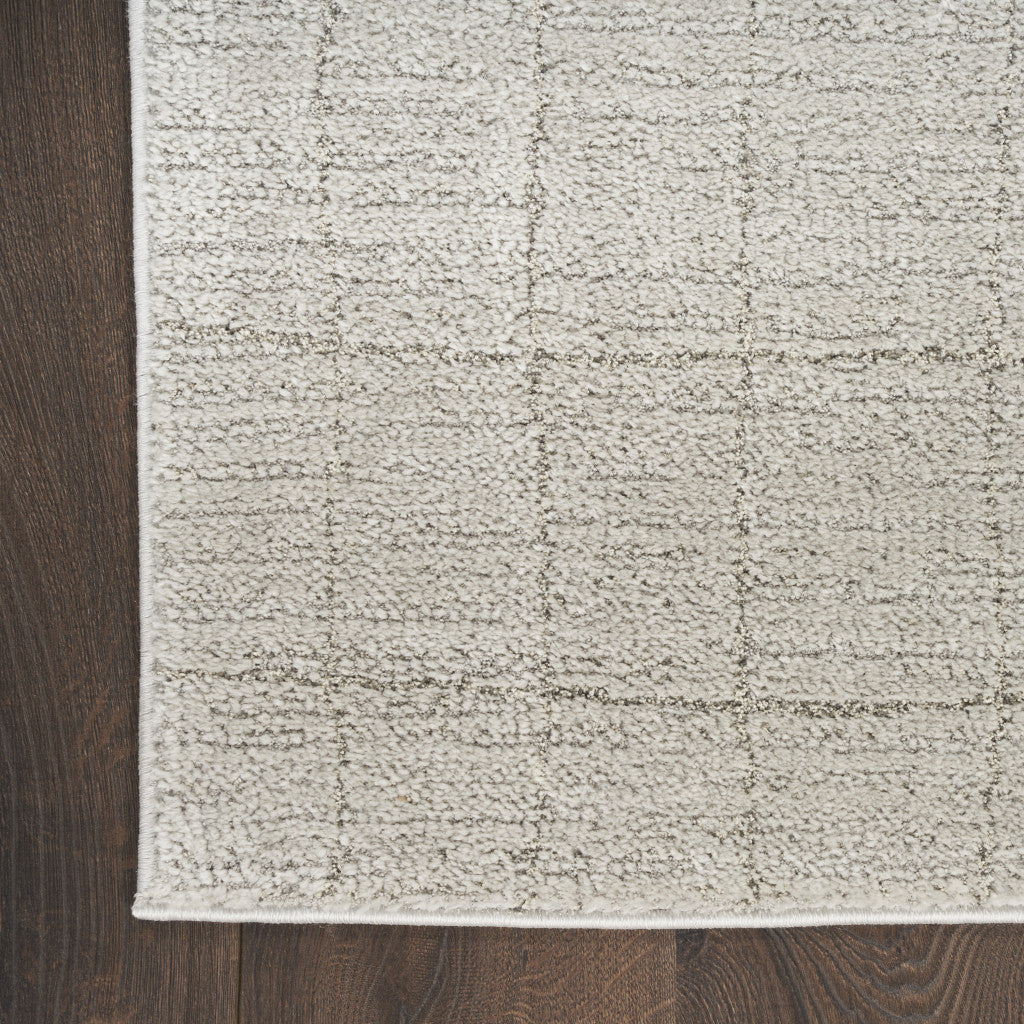 8 x 10 Beige & Ivory Power Loom Rug