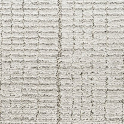 8 x 10 Gray & Ivory Power Loom Rug
