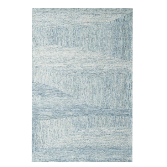 8 x 10 Blue Wool Hand Tufted Rug
