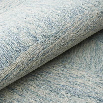 8 x 10 Blue Wool Hand Tufted Rug