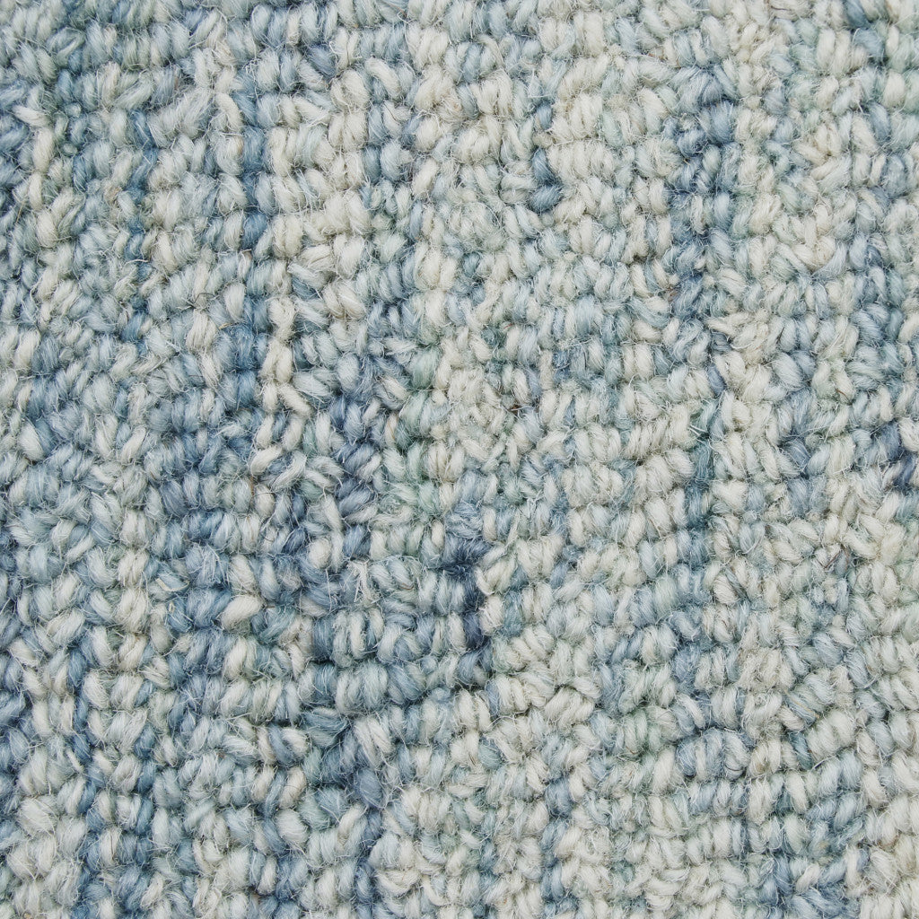 8 x 10 Blue Wool Hand Tufted Rug