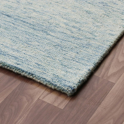 8 x 10 Blue Wool Hand Tufted Rug