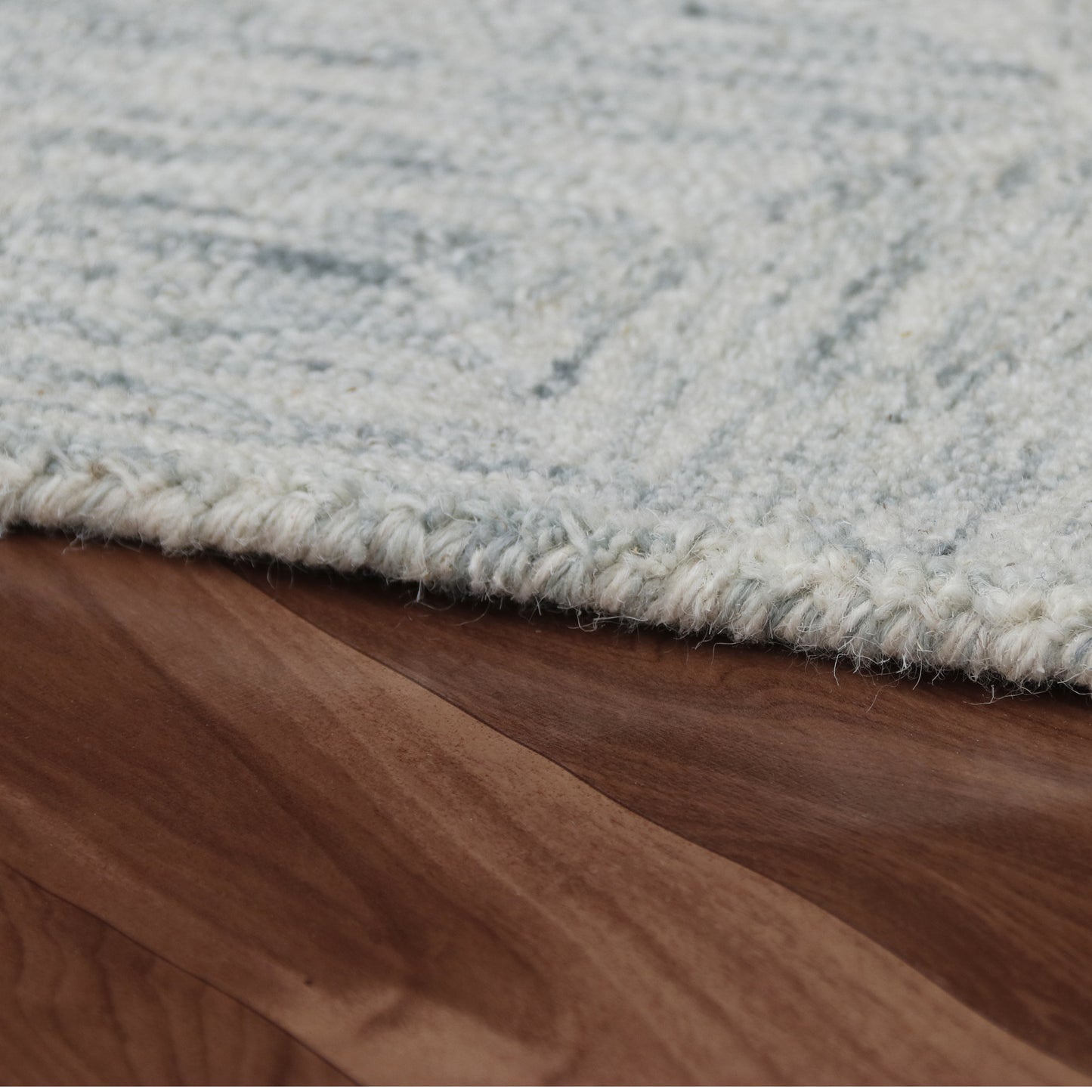8 x 10 Silver Wool Geometric Hand Tufted Rug