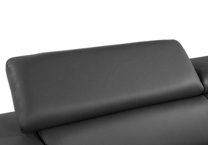 Gray & Silver Top Grain Leather Club Chair
