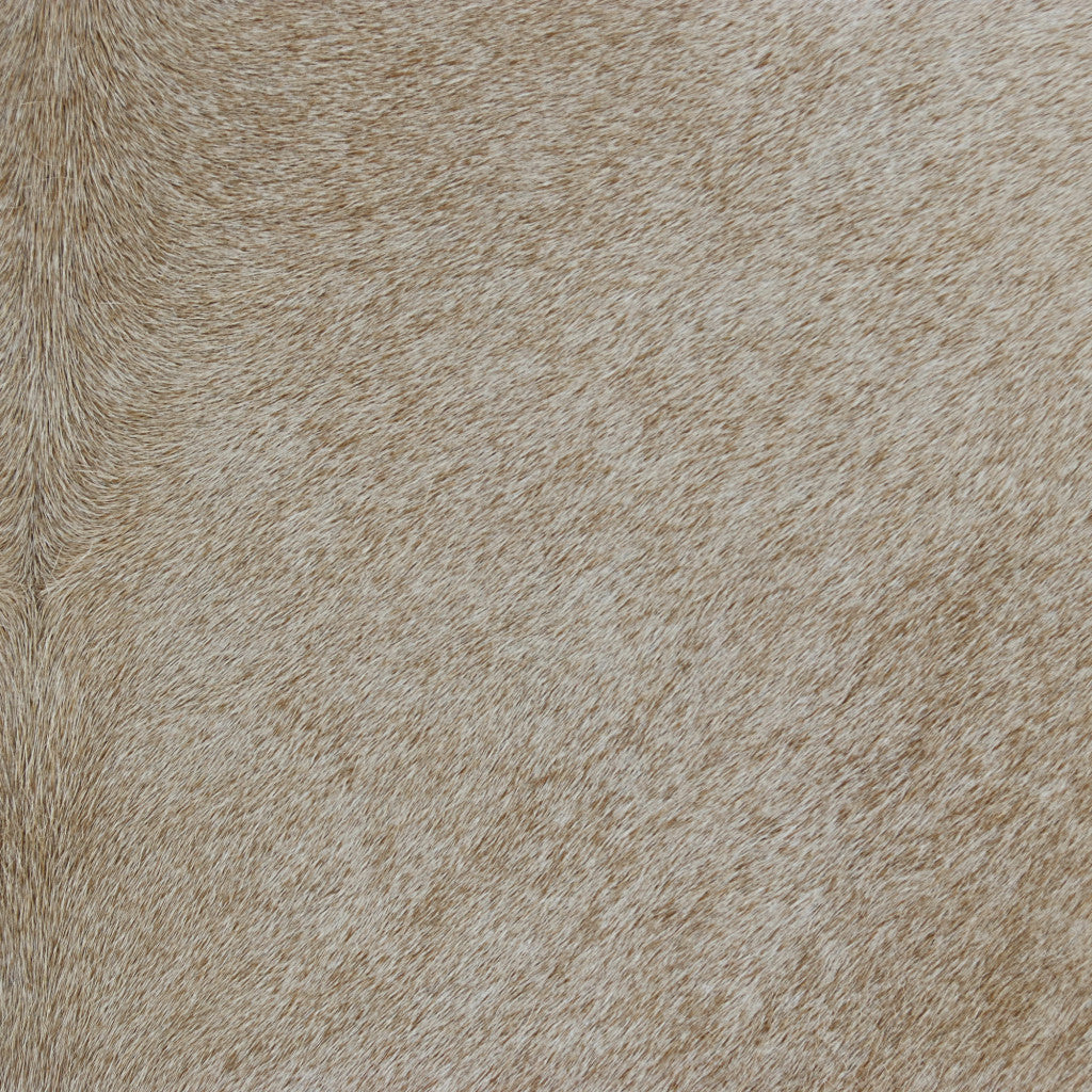 Beige & Ivory Striped Faux Leather Pillow