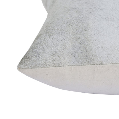 Ivory Faux Leather Pillow