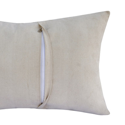Ivory Faux Leather Pillow