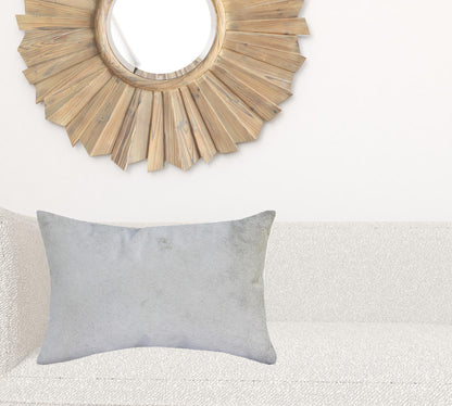 Ivory Faux Leather Pillow