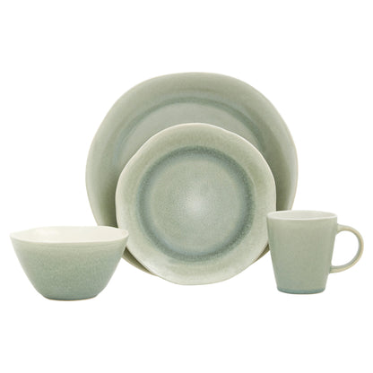 Sage 16-Piece Ceramic Set of 4 Dinnerware Set