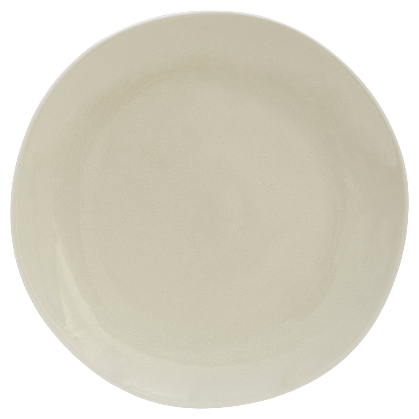 White and Natural 16-Piece Round Ceramic Set of 4 Dinnerware Set