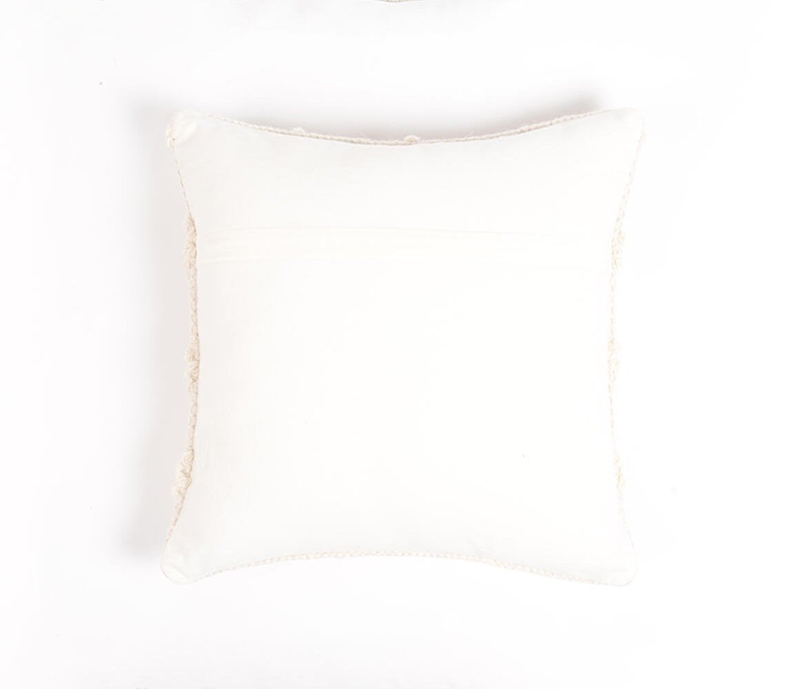 Off White Chevron Cotton Blend (Cover Only) w/ Texture