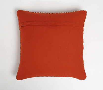 Red & White Geometric Cotton Blend (Cover Only)