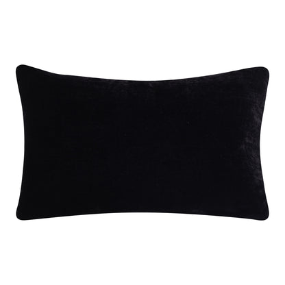 Black Striped Pillow w/ Beads