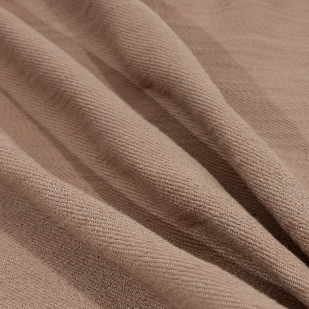 Brown Cotton Pillow w/ Buttons